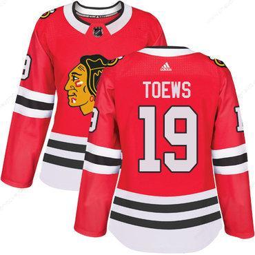 Adidas Chicago Blackhawks #19 Jonathan Toews Red Home Authentic Women’s Stitched NHL Jersey