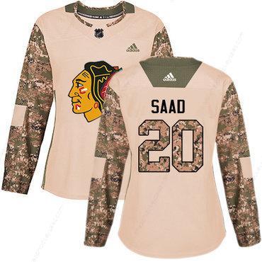 Adidas Chicago Blackhawks #20 Brandon Saad Camo Authentic 2017 Veterans Day Women’s Stitched NHL Jersey