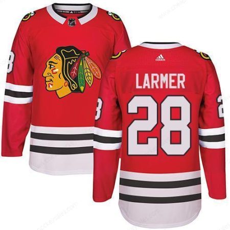 Adidas Chicago Blackhawks #28 Steve Larmer Red Home Authentic Stitched NHL Jersey