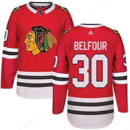 Adidas Chicago Blackhawks #30 Ed Belfour Red Home Authentic Stitched NHL Jersey