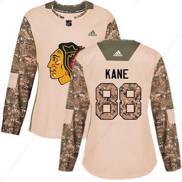 Adidas Chicago Blackhawks #88 Patrick Kane Camo Authentic 2017 Veterans Day Women’s Stitched NHL Jersey