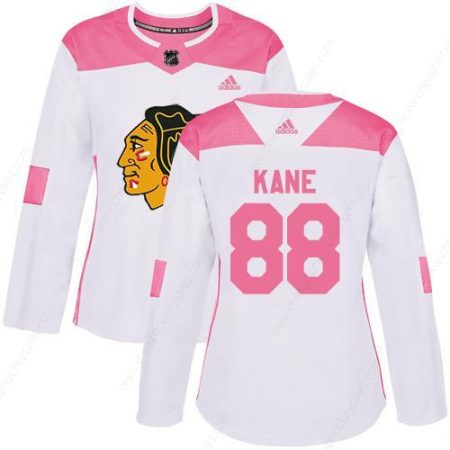 Adidas Chicago Blackhawks #88 Patrick Kane White Pink Authentic Fashion Women’s Stitched NHL Jersey