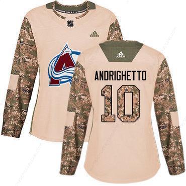 Adidas Colorado Avalanche #10 Sven Andrighetto Camo Authentic 2017 Veterans Day Women’s Stitched NHL Jersey