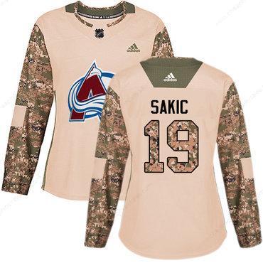 Adidas Colorado Avalanche #19 Joe Sakic Camo Authentic 2017 Veterans Day Women’s Stitched NHL Jersey