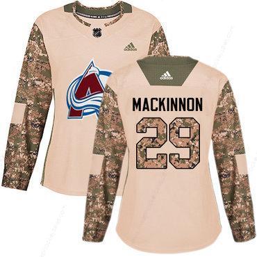 Adidas Colorado Avalanche #29 Nathan Mackinnon Camo Authentic 2017 Veterans Day Women’s Stitched NHL Jersey