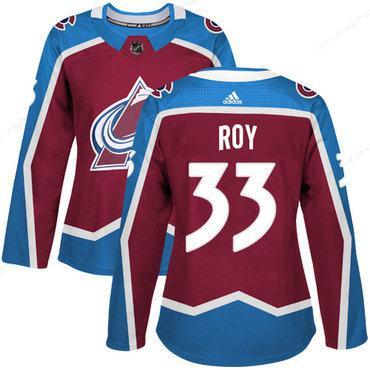 Adidas Colorado Avalanche #33 Patrick Roy Burgundy Home Authentic Women’s Stitched NHL Jersey