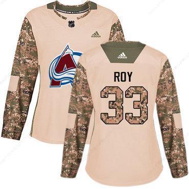 Adidas Colorado Avalanche #33 Patrick Roy Camo Authentic 2017 Veterans Day Women’s Stitched NHL Jersey