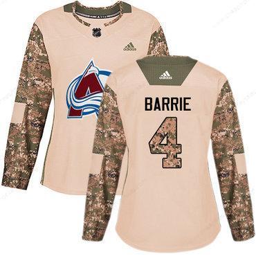 Adidas Colorado Avalanche #4 Tyson Barrie Camo Authentic 2017 Veterans Day Women’s Stitched NHL Jersey