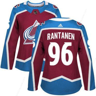 Adidas Colorado Avalanche #96 Mikko Rantanen Burgundy Home Authentic Women’s Stitched NHL Jersey