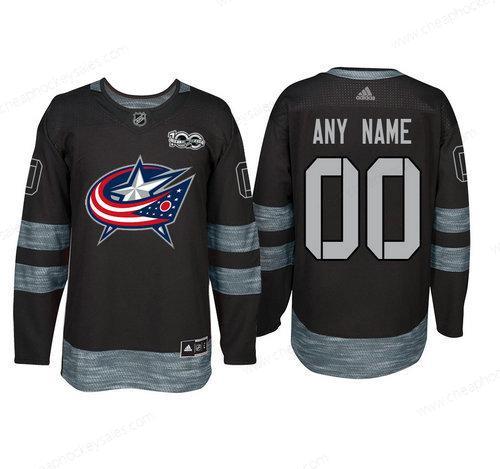 Adidas Columbus Blue Jackets Black 1917-2017 100Th Anniversary Stitched NHL Custom Jersey