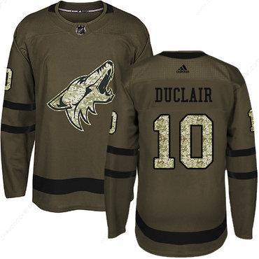 Adidas Coyotes #10 Anthony Duclair Green Salute To Service Stitched NHL Jersey