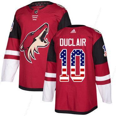 Adidas Coyotes #10 Anthony Duclair Maroon Home Authentic Usa Flag Stitched NHL Jersey