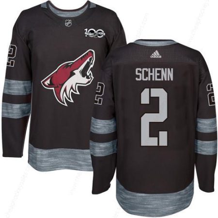 Adidas Coyotes #2 Luke Schenn Black 1917-2017 100Th Anniversary Stitched NHL Jersey