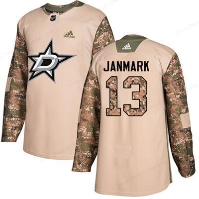 Adidas Dallas Stars #13 Mattias Janmark Camo Authentic 2017 Veterans Day Youth Stitched NHL Jersey