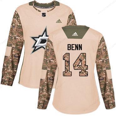 Adidas Dallas Stars #14 Jamie Benn Camo Authentic 2017 Veterans Day Women’s Stitched NHL Jersey