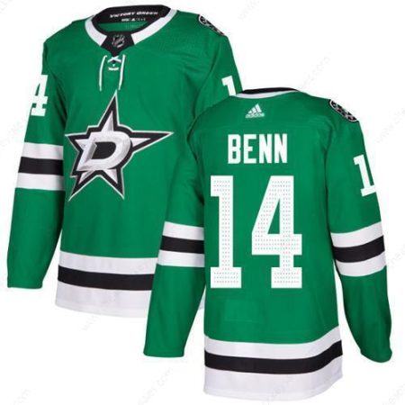 Adidas Dallas Stars #14 Jamie Benn Green Home Authentic Stitched NHL Jersey