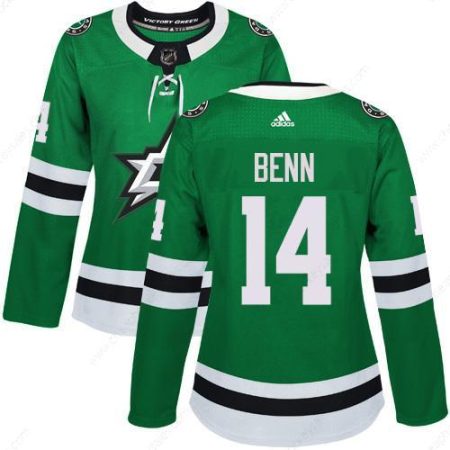 Adidas Dallas Stars #14 Jamie Benn Green Home Authentic Women’s Stitched NHL Jersey