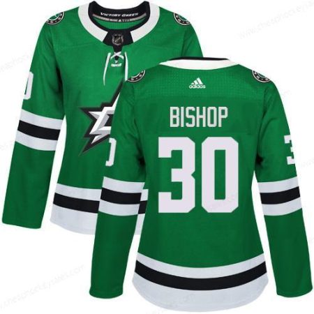 Adidas Dallas Stars #30 Ben Bishop Green Home Authentic Women’s Stitched NHL Jersey