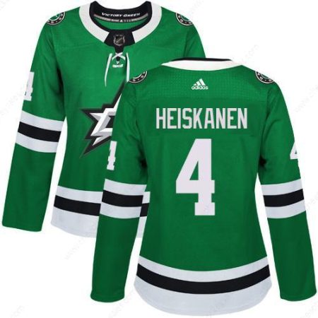 Adidas Dallas Stars #4 Miro Heiskanen Green Home Authentic Women’s Stitched NHL Jersey