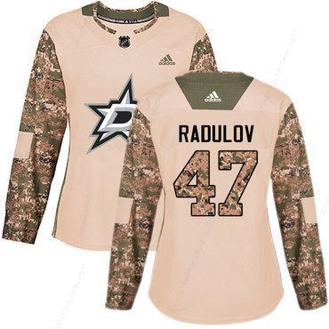 Adidas Dallas Stars #47 Alexander Radulov Camo Authentic 2017 Veterans Day Women’s Stitched NHL Jersey