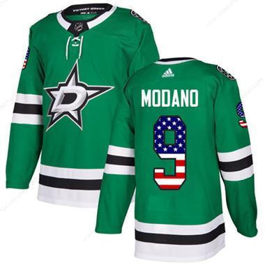 Adidas Dallas Stars #9 Mike Modano Green Home Authentic Usa Flag Youth Stitched NHL Jersey