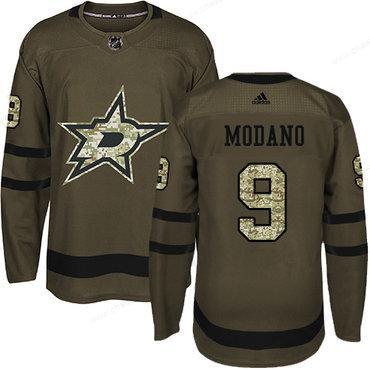 Adidas Dallas Stars #9 Mike Modano Green Salute To Service Youth Stitched NHL Jersey