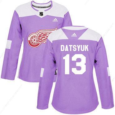 Adidas Detroit Red Wings #13 Pavel Datsyuk Purple Authentic Fights Cancer Women’s Stitched NHL Jersey