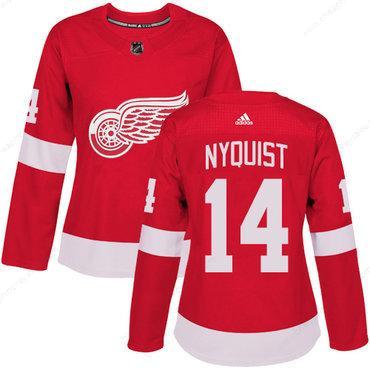 Adidas Detroit Red Wings #14 Gustav Nyquist Red Home Authentic Women’s Stitched NHL Jersey