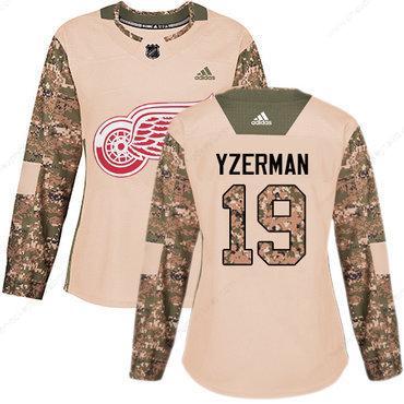 Adidas Detroit Red Wings #19 Steve Yzerman Camo Authentic 2017 Veterans Day Women’s Stitched NHL Jersey