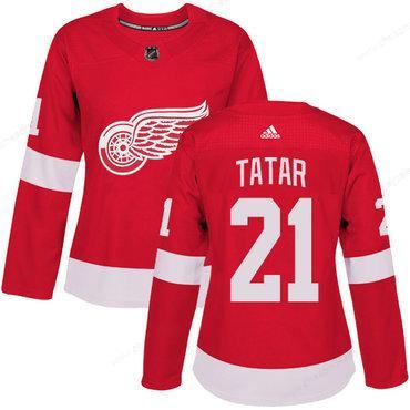 Adidas Detroit Red Wings #21 Tomas Tatar Red Home Authentic Women’s Stitched NHL Jersey