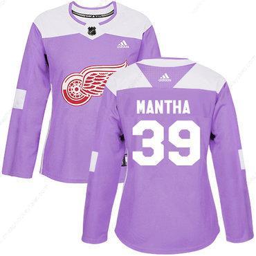 Adidas Detroit Red Wings #39 Anthony Mantha Purple Authentic Fights Cancer Women’s Stitched NHL Jersey