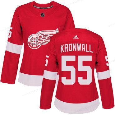 Adidas Detroit Red Wings #55 Niklas Kronwall Red Home Authentic Women’s Stitched NHL Jersey