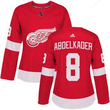 Adidas Detroit Red Wings #8 Justin Abdelkader Red Home Authentic Women’s Stitched NHL Jersey