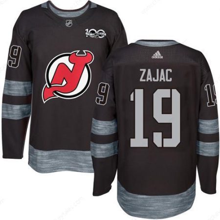 Adidas Devils #19 Travis Zajac Black 1917-2017 100Th Anniversary Stitched NHL Jersey