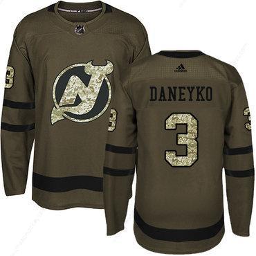 Adidas Devils #3 Ken Daneyko Green Salute To Service Stitched NHL Jersey