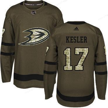 Adidas Ducks #17 Ryan Kesler Green Salute To Service Stitched NHL Jersey