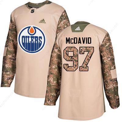 Adidas Edmonton Oilers #97 Connor Mcdavid Camo Authentic 2017 Veterans Day Stitched Youth NHL Jersey