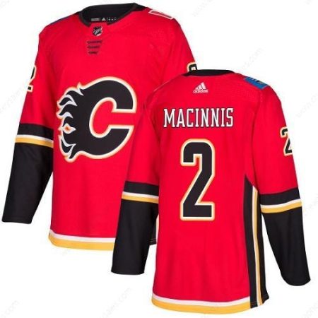 Adidas Flames #2 Al Macinnis Red Home Authentic Stitched NHL Jersey