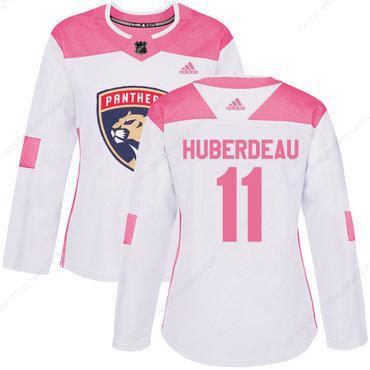 Adidas Florida Panthers #11 Jonathan Huberdeau White Pink Authentic Fashion Women’s Stitched NHL Jersey