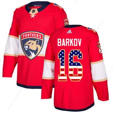 Adidas Florida Panthers #16 Aleksander Barkov Red Home Authentic Usa Flag Stitched Youth NHL Jersey