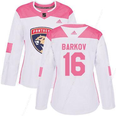 Adidas Florida Panthers #16 Aleksander Barkov White Pink Authentic Fashion Women’s Stitched NHL Jersey