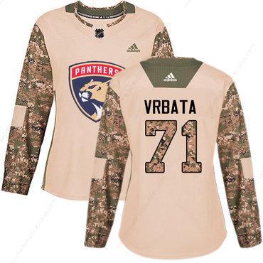 Adidas Florida Panthers #71 Radim Vrbata Camo Authentic 2017 Veterans Day Women’s Stitched NHL Jersey