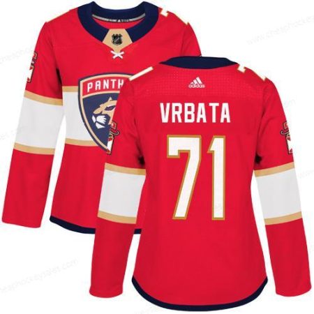 Adidas Florida Panthers #71 Radim Vrbata Red Home Authentic Women’s Stitched NHL Jersey