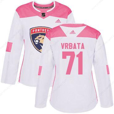 Adidas Florida Panthers #71 Radim Vrbata White Pink Authentic Fashion Women’s Stitched NHL Jersey