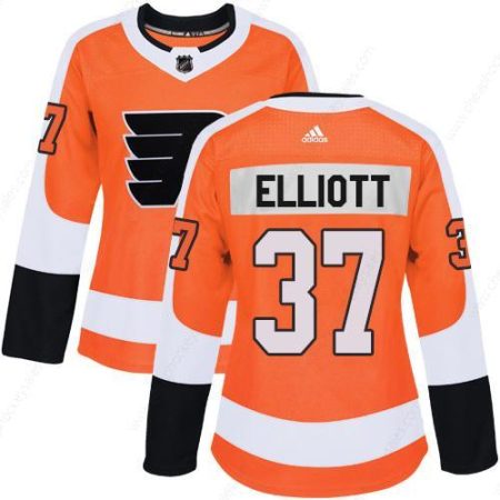 Adidas Flyers #37 Brian Elliott Orange Home Authentic Women’s Stitched NHL Jersey