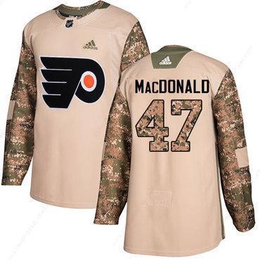 Adidas Flyers #47 Andrew Macdonald Camo Authentic 2017 Veterans Day Stitched NHL Jersey