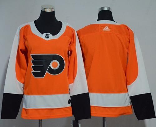 Adidas Flyers Blank Orange Home Authentic Women’s Stitched NHL Jersey