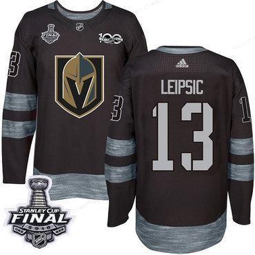 Adidas Golden Knights #13 Brendan Leipsic Black 1917-2017 100Th Anniversary 2018 Stanley Cup Final Stitched NHL Jersey