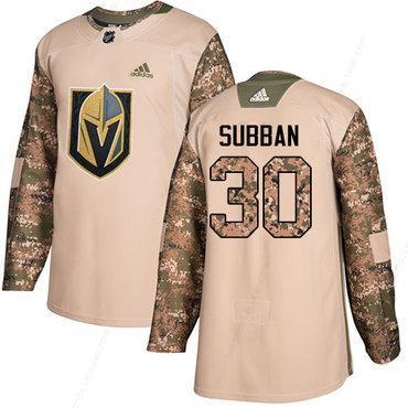 Adidas Golden Knights #30 Malcolm Subban Camo Authentic 2017 Veterans Day Stitched NHL Jersey