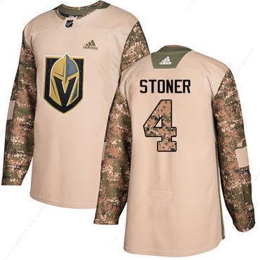 Adidas Golden Knights #4 Clayton Stoner Camo Authentic 2017 Veterans Day Stitched NHL Jersey